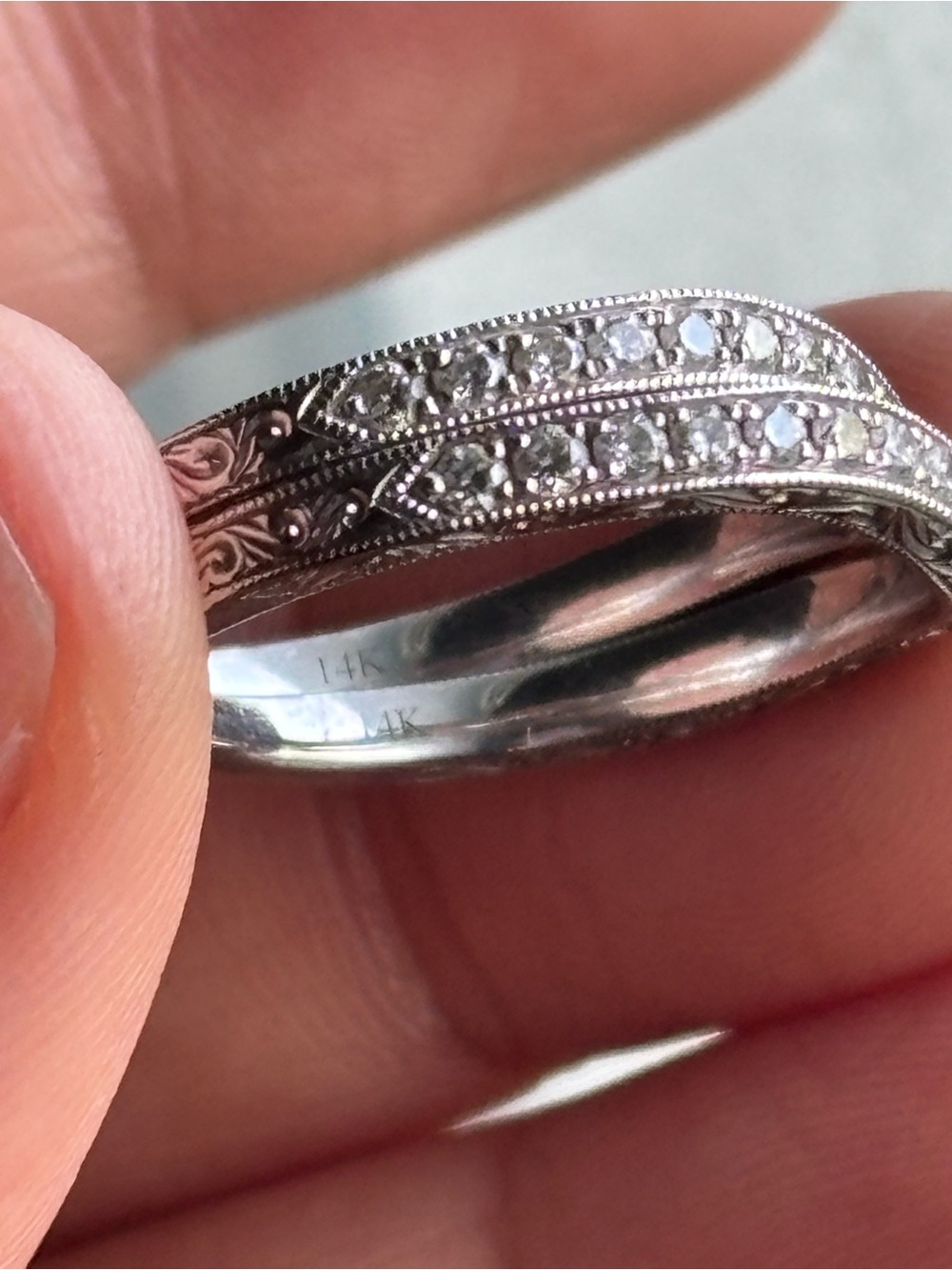 Kay Jewelers 14k Neil Lane Diamond Bands size 7